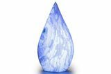 Polished Indonesian Blue Amber Flame #383339-1